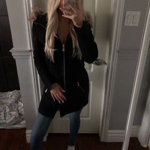 Jacket with fur hood PRICE DROP